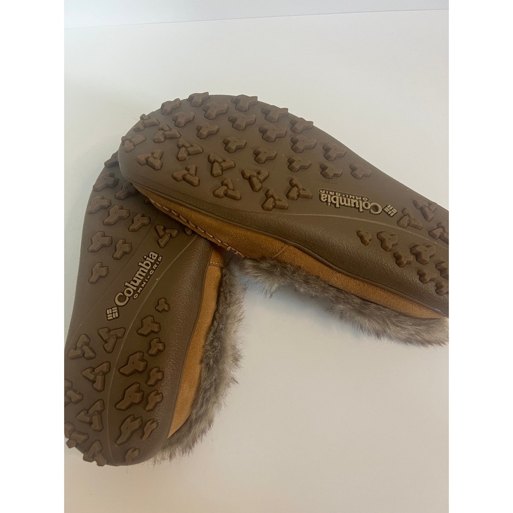 Columbia Women’s Brown Faux Fur Lined Suede Slippers - Picture 5 of 5